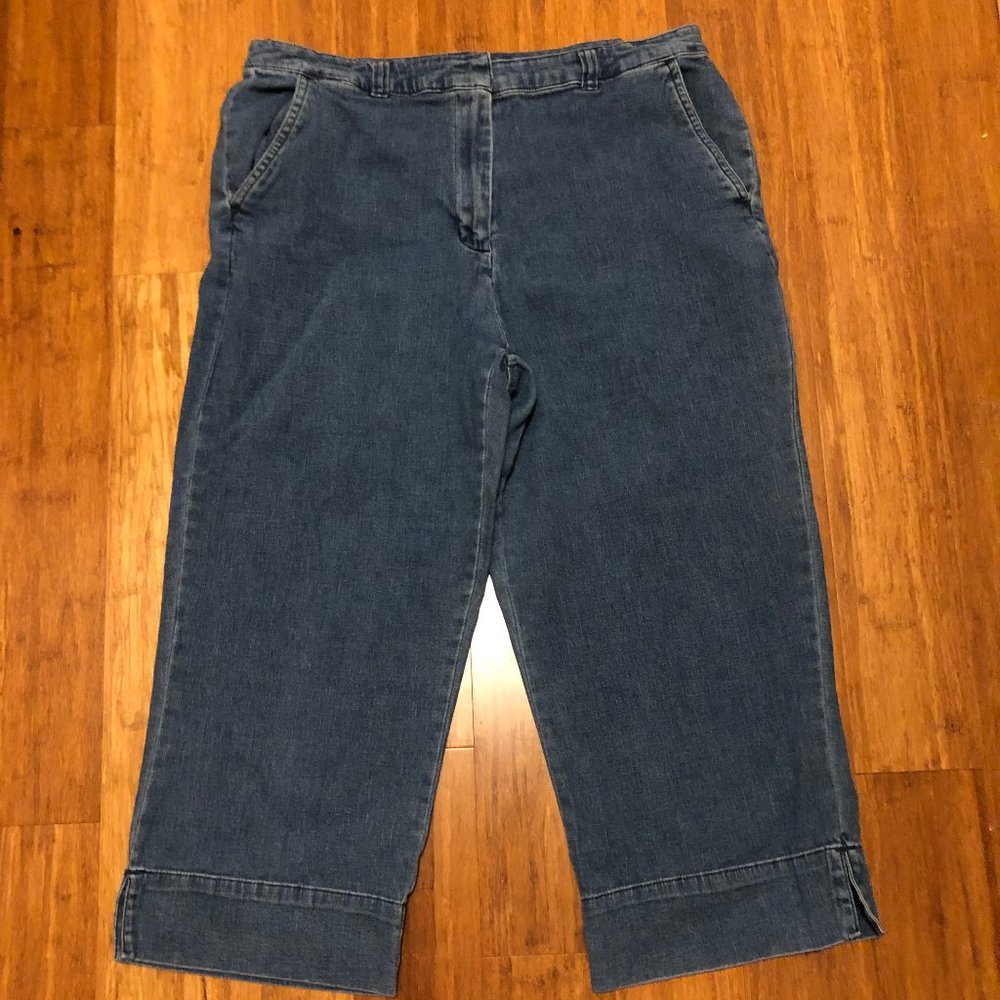 Womens KAREN SCOTT Cropped Denim Capris Pants, 12